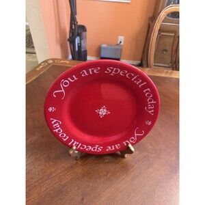 The Original Red Plate "You Are Special Today" 1979 Made in Germany 10 1/2" Diam
